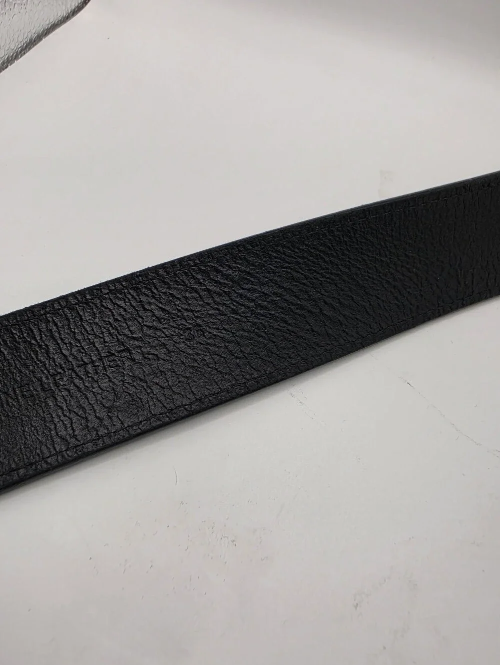 Carhartt Black Canvas‎ Leather Trim Belt Size 36 Logo Buckle Workwear Great Cond